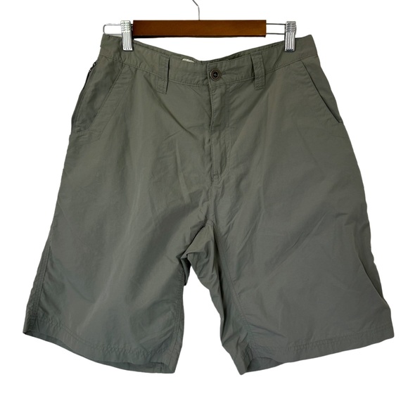 Mountain Khakis Shorts Mens Size‎ 32 Sage Green Flat Front Relaxed Fit Quick Dry - Picture 1 of 5